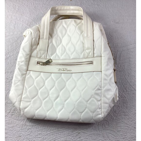 Bella Russo Quilted 14.4" Convertible Tote Backpack Shoulder Bag*Cream White*NWT - Picture 1 of 6